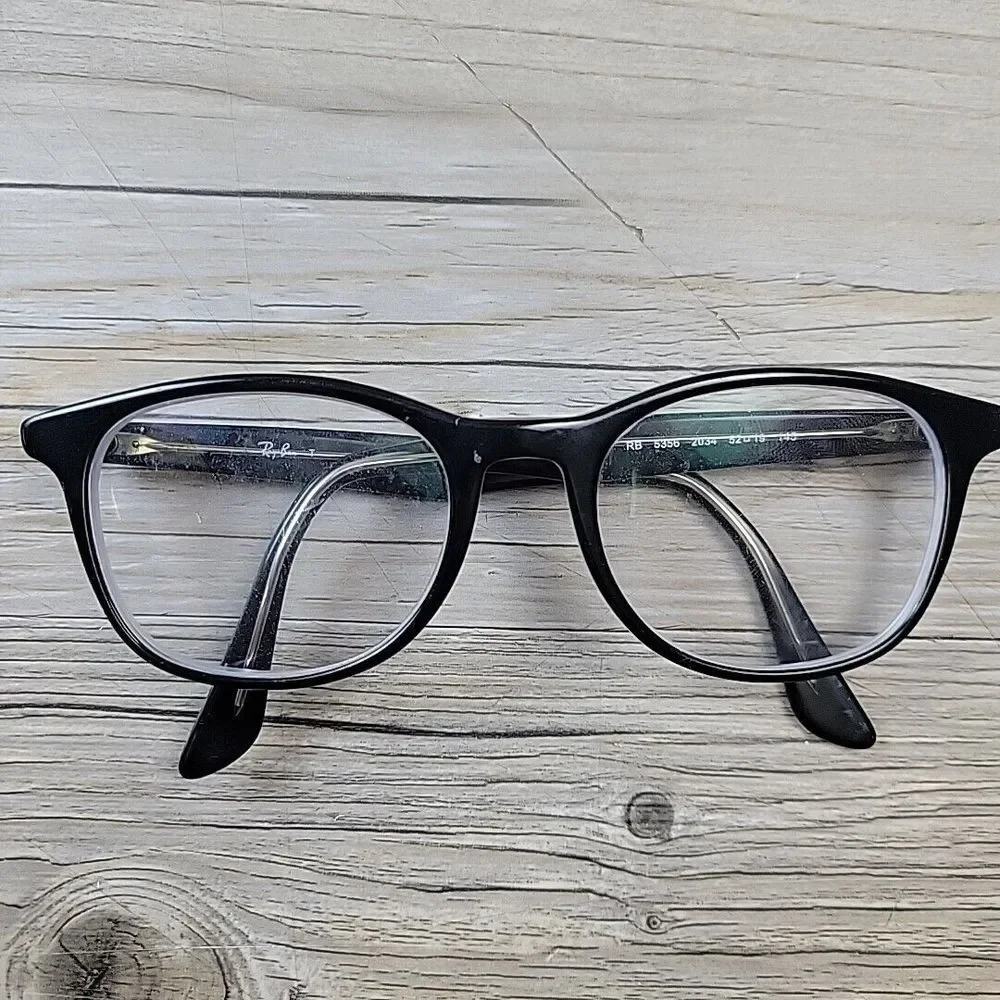 Ray-Ban Eyeglasses RB5356 2034 Black Clear Square Full Rim 52-19-145 FRAMES ONLY